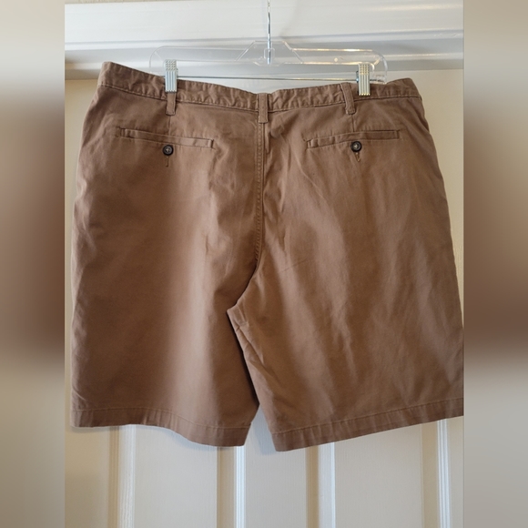 GEORGE Oxford Brown Flat Front Casual Short - Picture 2 of 4